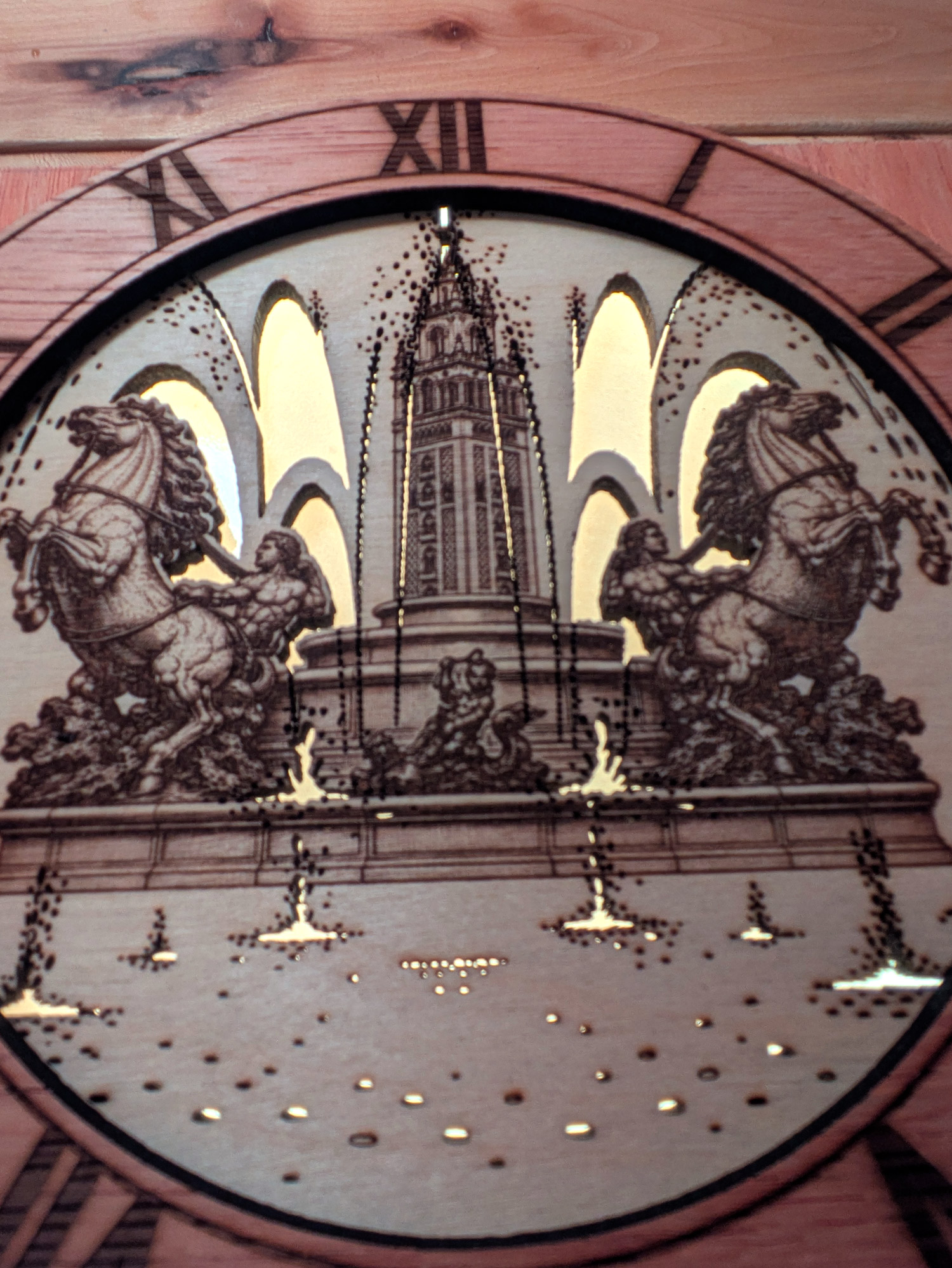 View 5 of Nichols Fountain Clock